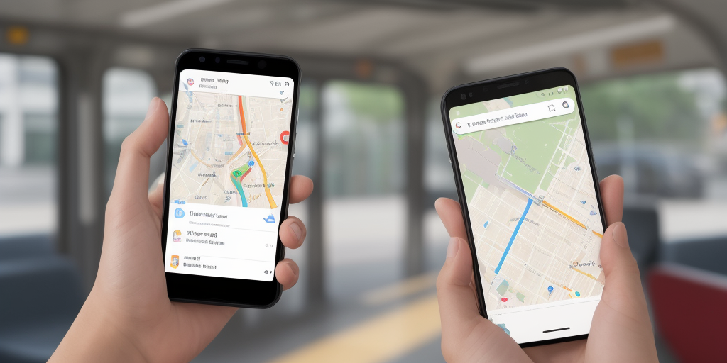 Comparer options de trajets disponibles