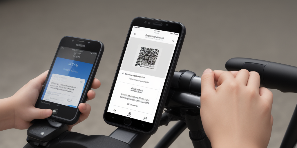 Scanner le QR code du vélo avec l’appareil photo