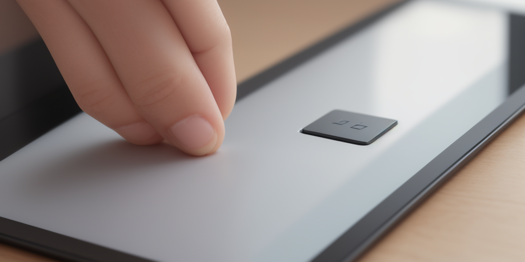 Allumer la tablette avec le bouton power