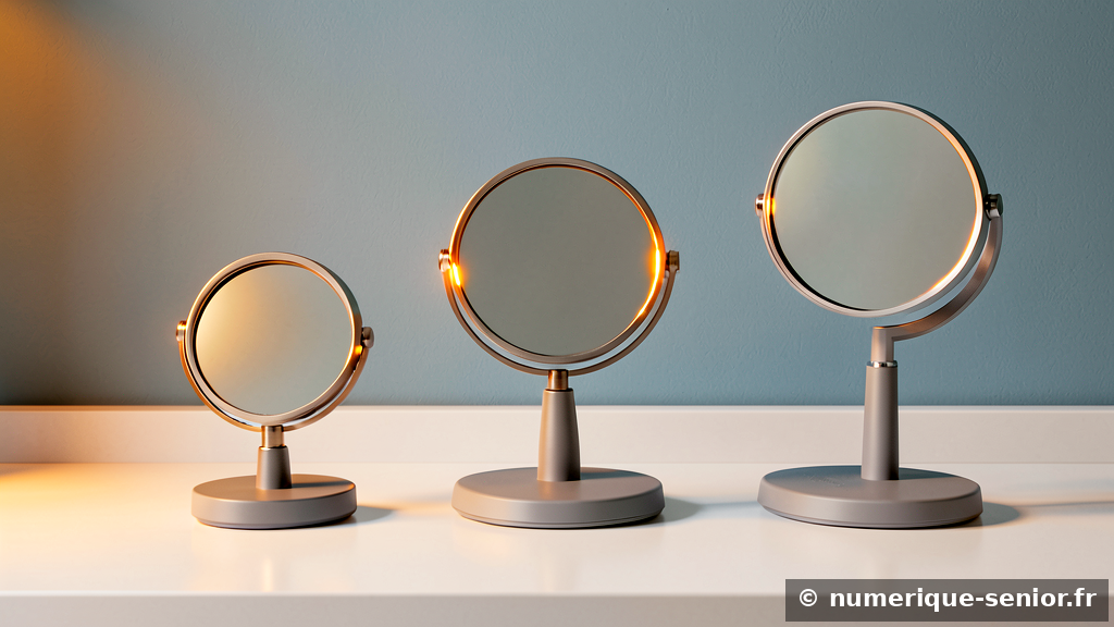 Miroirs grossissants lumineux